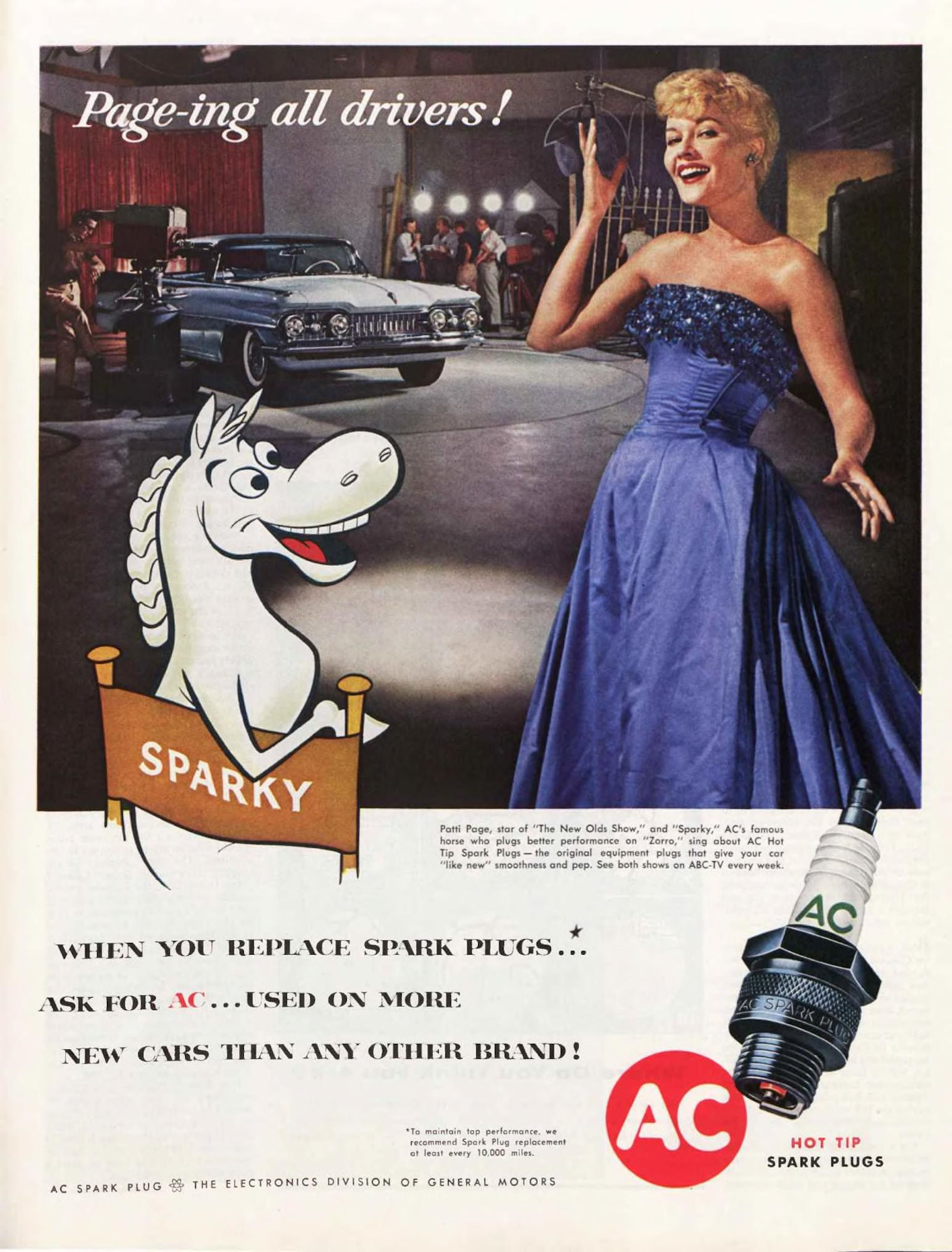 Vintage AC Spark Plugs ads from the 1950s and 1960s Vintage Ads