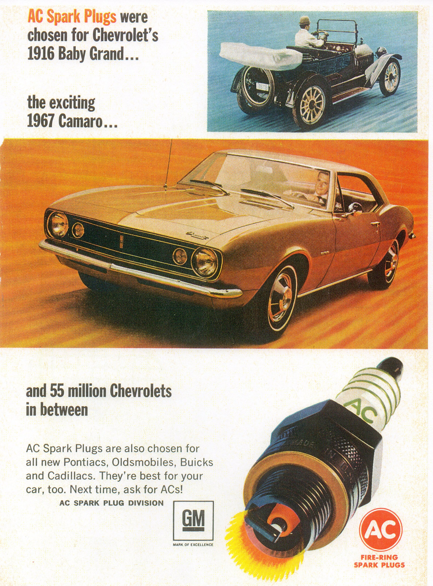 Vintage AC Spark Plugs ads from the 1950s and 1960s Vintage Ads