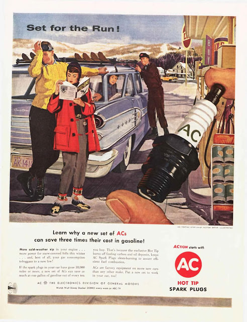 Vintage AC Spark Plugs ads from the 1950s and 1960s Vintage Ads