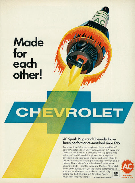 Vintage AC Spark Plugs ads from the 1950s and 1960s Vintage Ads