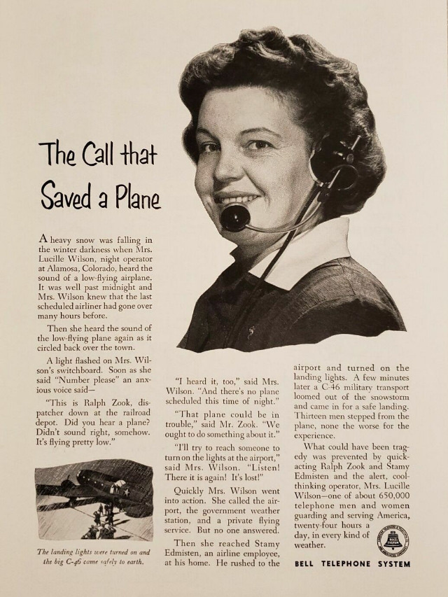 The Voice with a Smile: Vintage Bell Telephone System ads from Between the 1930s and 1950s Vintage A