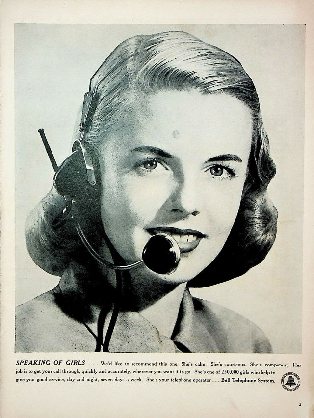 The Voice with a Smile: Vintage Bell Telephone System ads from Between the 1930s and 1950s Vintage A