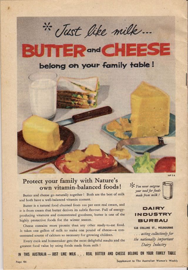 Ridiculous Vintage Food Ads that would be Banned Today, 1940s-1960s Vintage Ads
