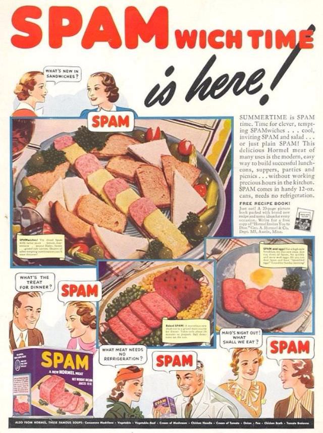 Ridiculous Vintage Food Ads that would be Banned Today, 1940s-1960s Vintage Ads