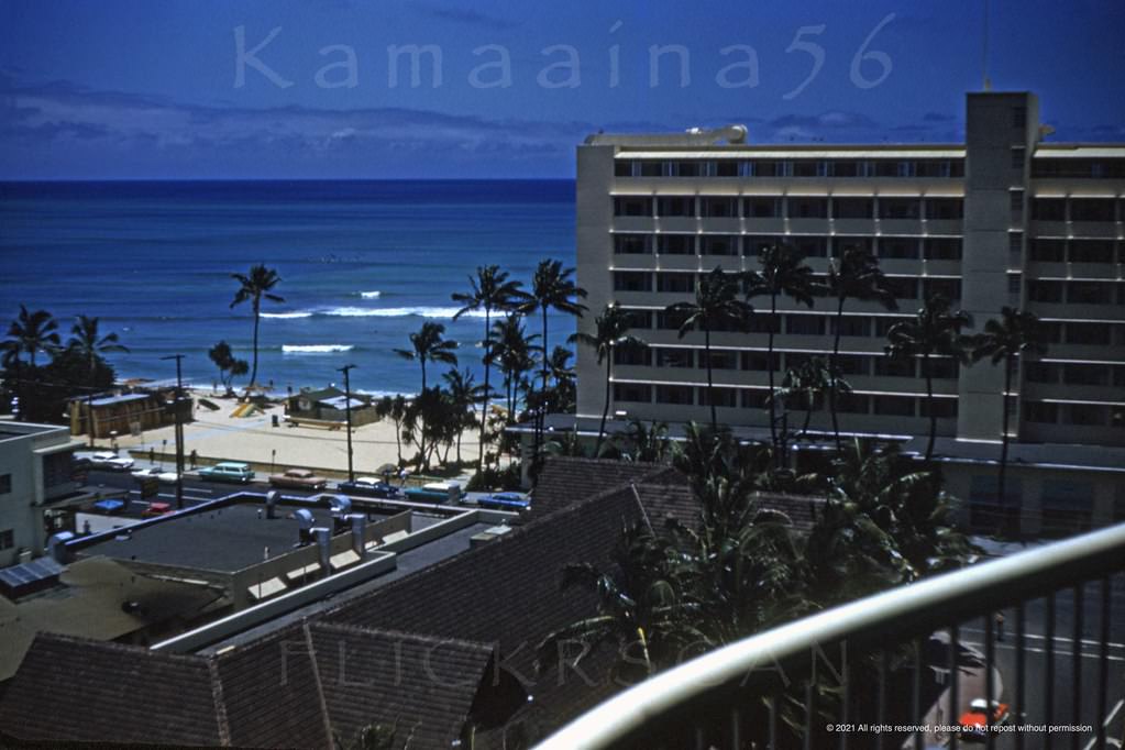 #14 PK Afternoon View Waikiki, 1963.