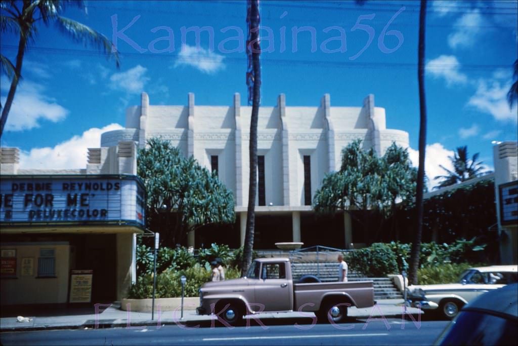 #113 Art deco Waikiki Theater was a Kalakaua Avenue landmark for almost 70 years, 1959.