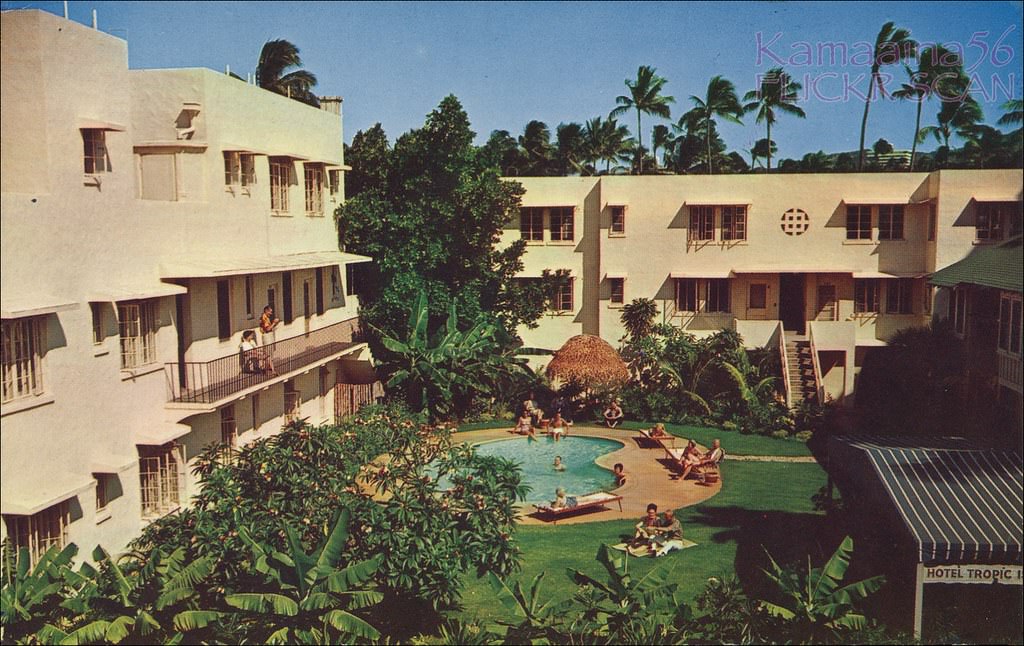 #208 In Waikiki at 271 Beach Walk just off Kalakaua, 1960