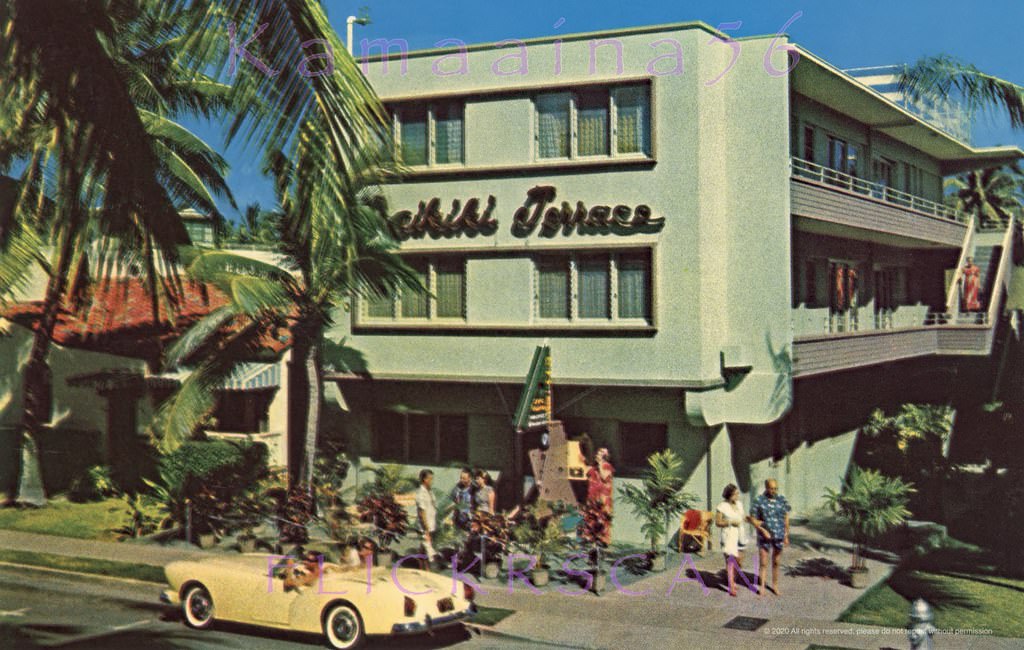 #204 The Waikiki Terrace Apartment Hotel on Royal Hawaiian Avenue, 1950s