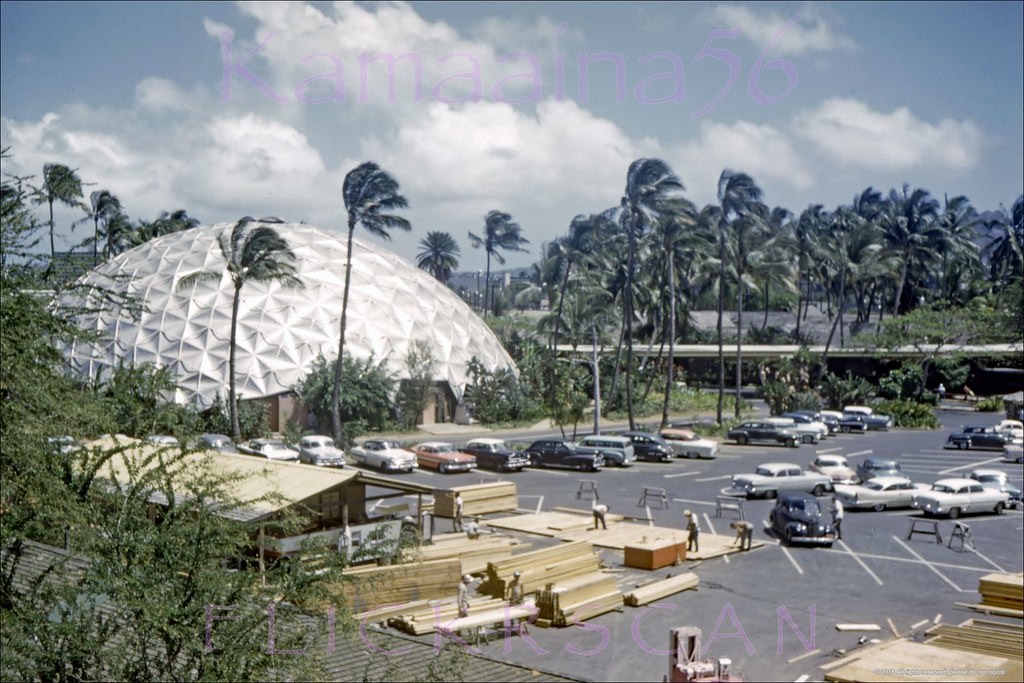 #191 Kaiser Dome Birdseye Waikiki, 1960.