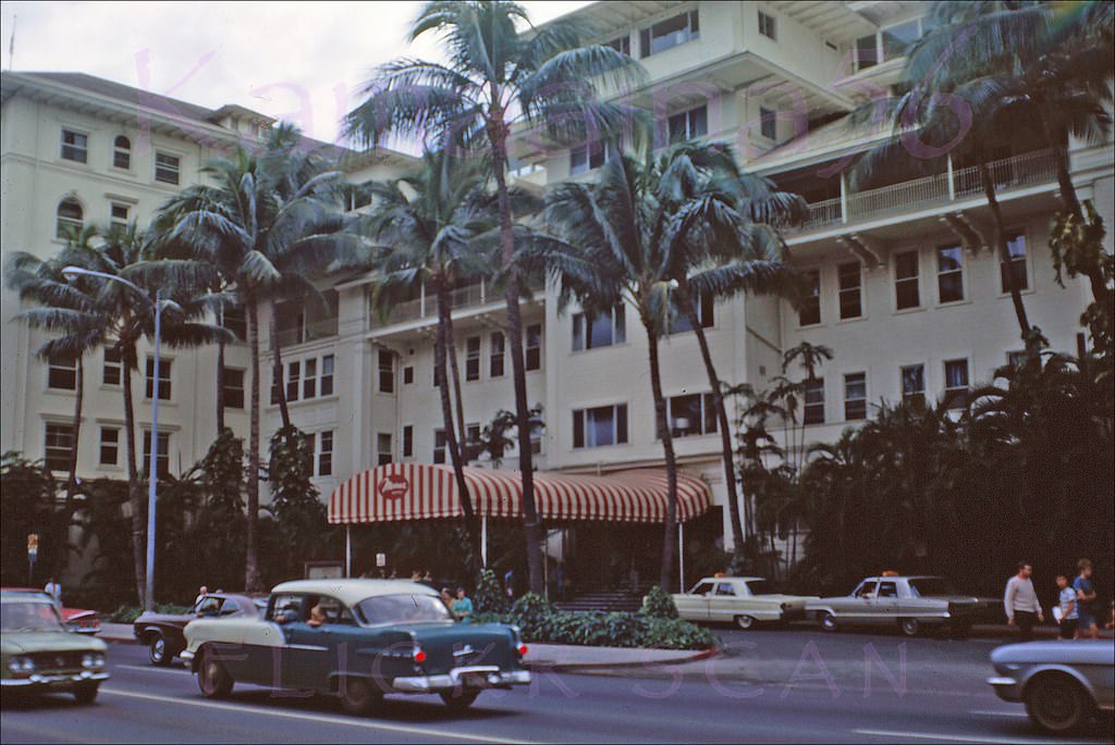 #19 Afternoon at the Moana Hotel on Waikiki’s Kalakaua Avenue, 1969
