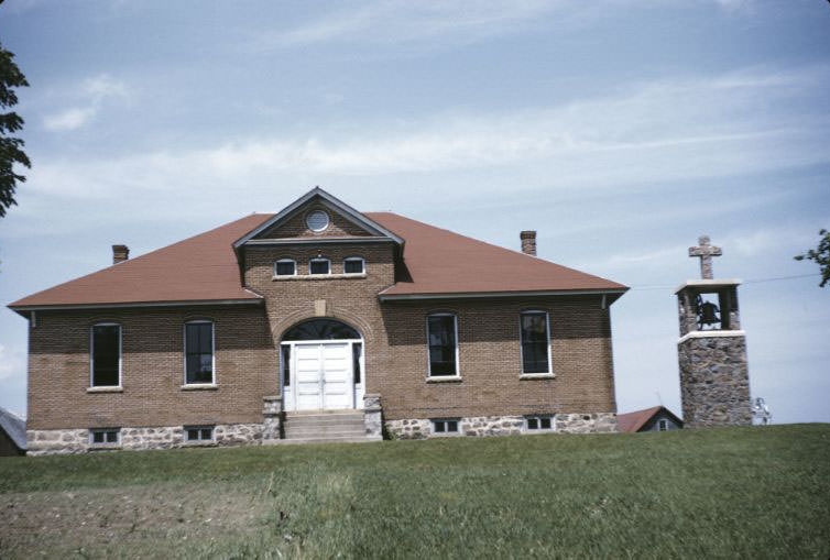 #10 Chapel and schoolhouse, Bethany Indian Mission, Wittenberg, Wisconsin, 1953
