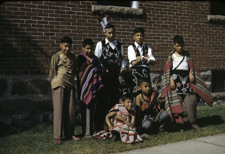 #17 Children program play, Bethany Indian Mission, Wittenberg, Wisconsin, 1953