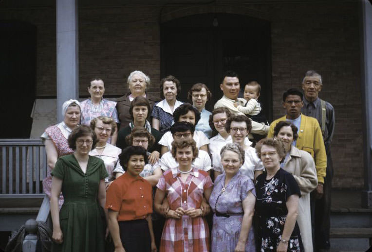 #18 Christian Summer School staff, Bethany Indian Mission, Wittenberg, Wisconsin, 1953