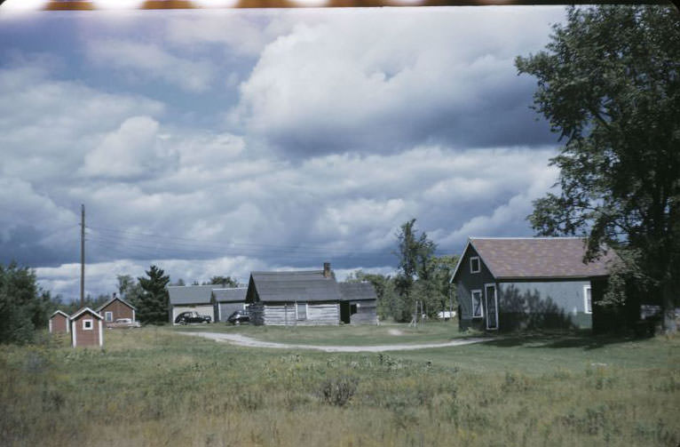 #26 Five cabins north of Wittenberg, Bethany Indian Mission, Wittenberg, Wisconsin, 1953