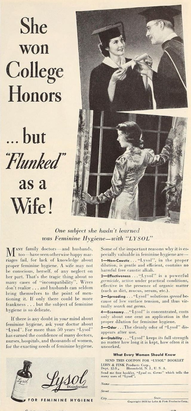 Terrible Vintage Ads that Exploited Women&;s need for Marital Security from the Past, 1910-1960 Vint