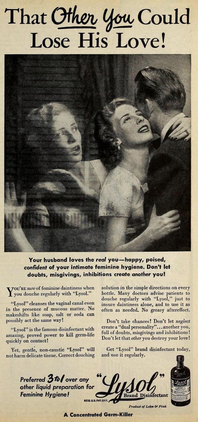 Terrible Vintage Ads that Exploited Women&;s need for Marital Security from the Past, 1910-1960 Vint