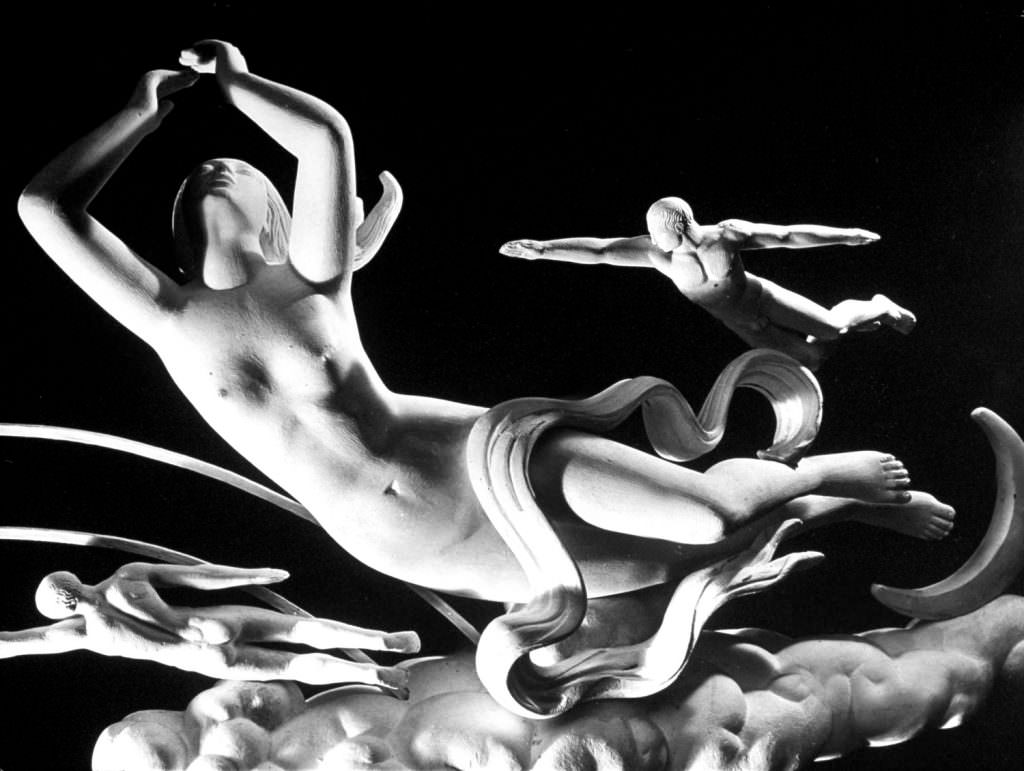 #43 Models of the sculpture ‘Night’ by artist Paul Manship, created for the 1939-1940 World’s Fair.
