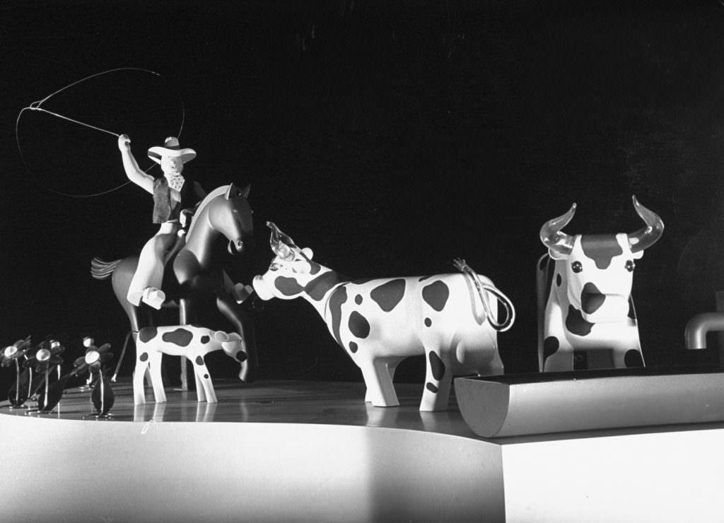 #54 Exhibit featuring raw materials that go into making Ford automobiles, 1939 New York World’s Fair.