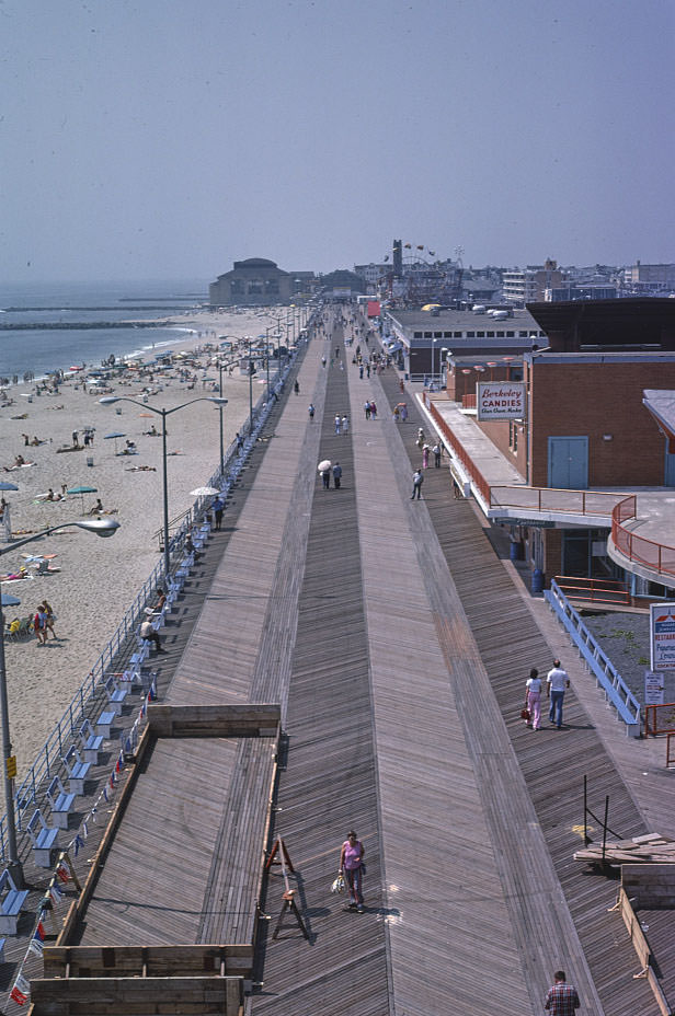 #27 Boardwalk above, Asbury Park, New Jersey, 1978