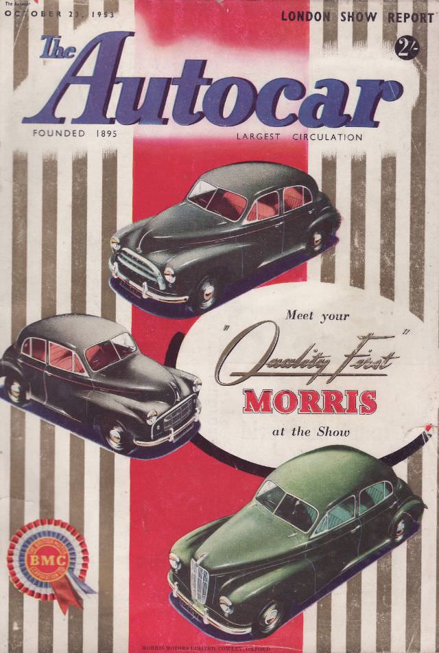 #10 The Autocar magazine cover, October 23, 1953