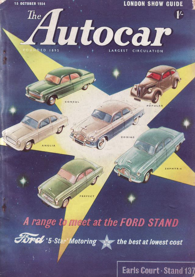 #13 The Autocar magazine cover, October 15, 1954