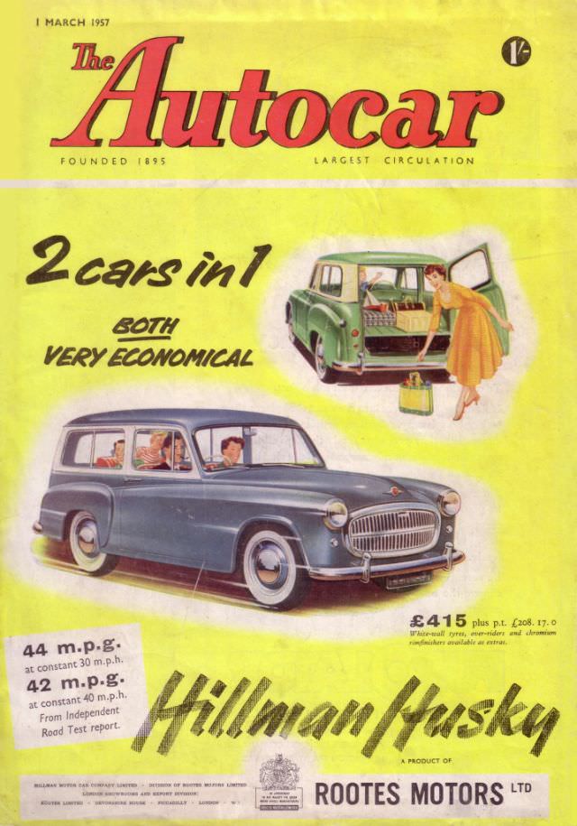 #22 The Autocar magazine cover, March 1, 1957