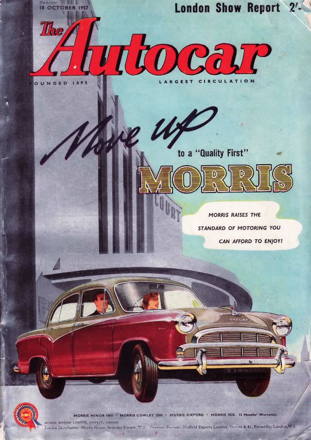 #24 The Autocar magazine cover, October 18, 1957