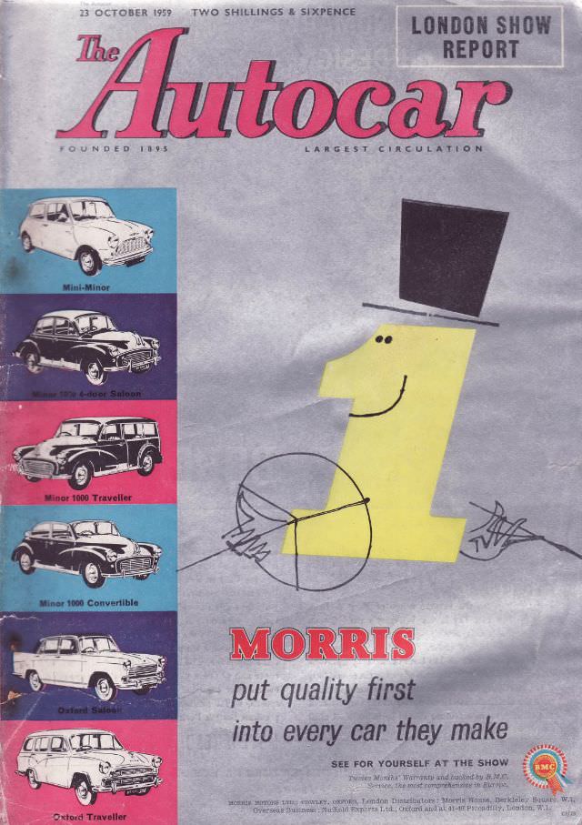 #35 The Autocar magazine cover, October 23, 1959