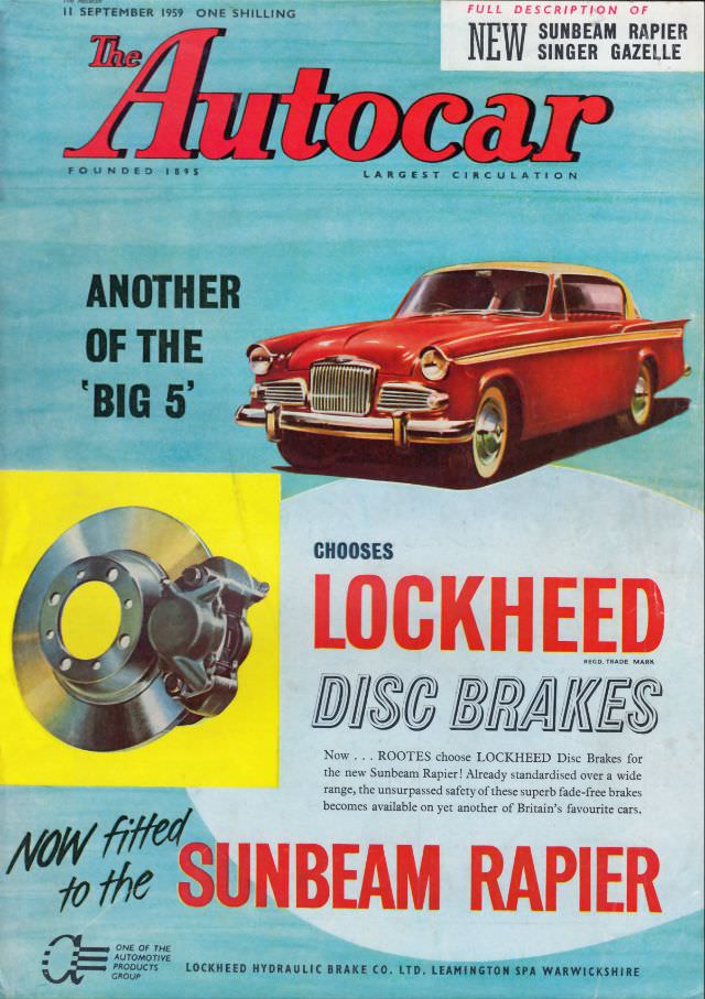 #37 The Autocar magazine cover, September 11, 1959