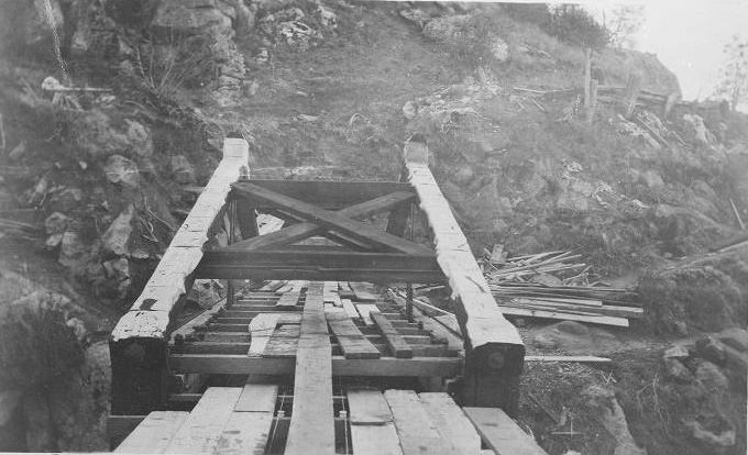#27 Kern River #1 – The Cow Creek flume after repairs, October 1907.