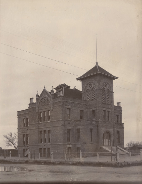 #8 Lowell Elementary School. It was located on corner of 10th and H. Probably constructed sometime between 1902 and 1907.