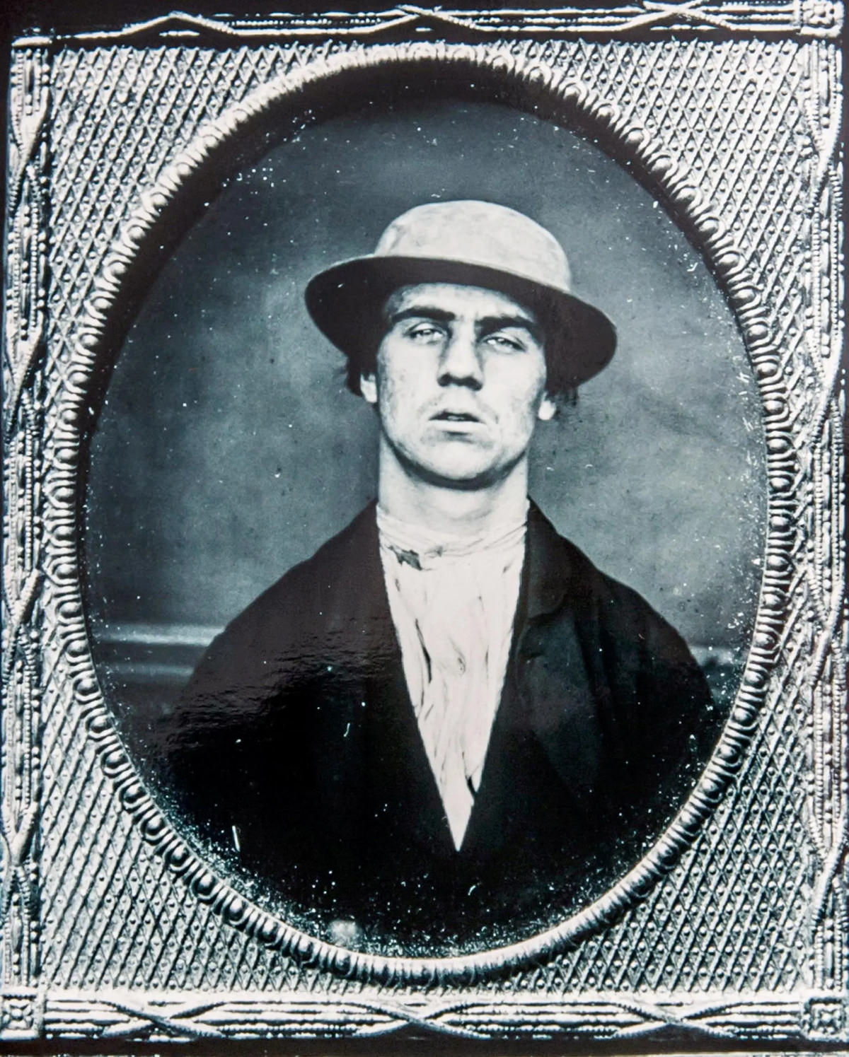 #11 Joseph Martin was made to stand for a mugshot in August 1862, though it is now known what his crime was.
