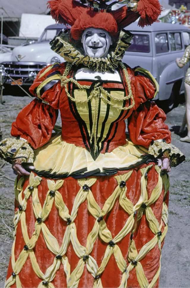 #2 Albert White, a clown in The Good Old Times spec wardrobe.