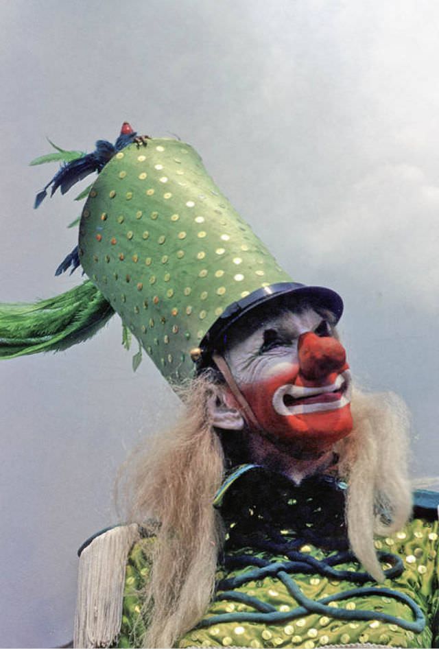 #21 Gene Lewis, a clown in Holidays spec wardrobe.