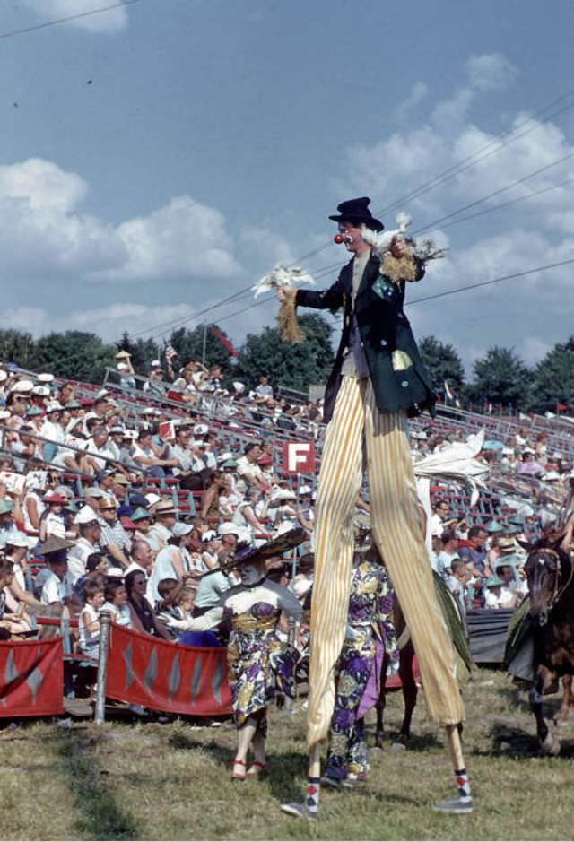 #23 Clown on stilts.