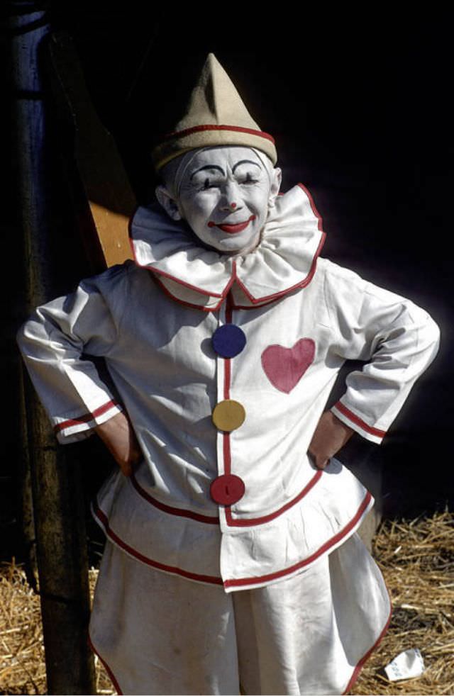 #4 A midget clown on an extremely hot and humid day.