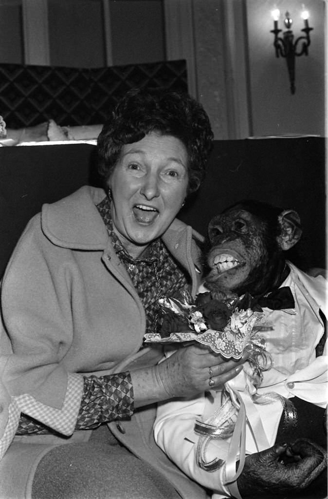 #3 Pat Coombs and chimp