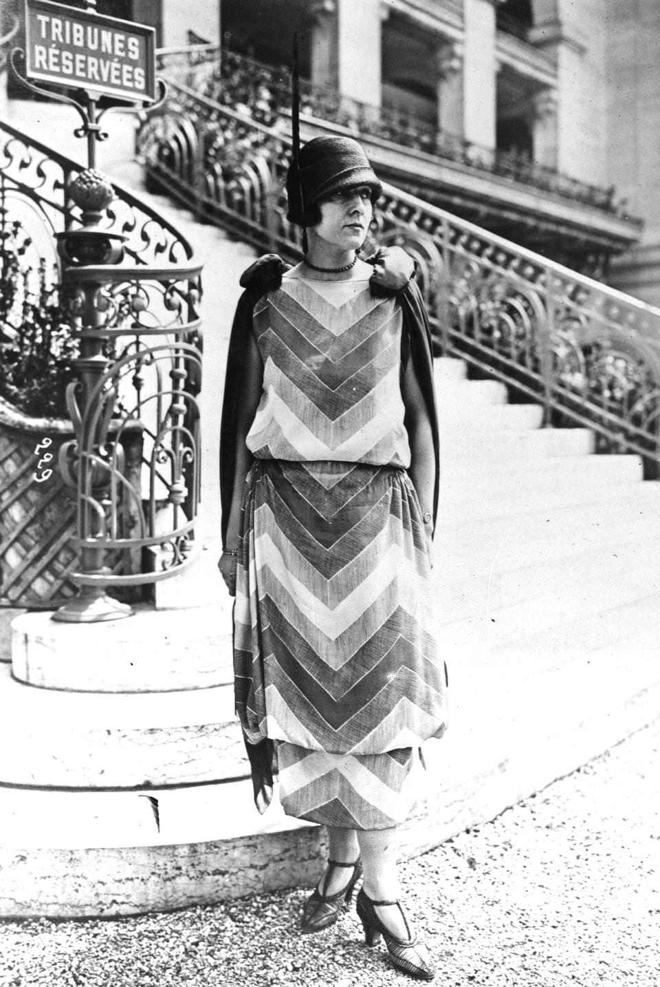 #63 A fashion model at St Cloud, Paris, 1924