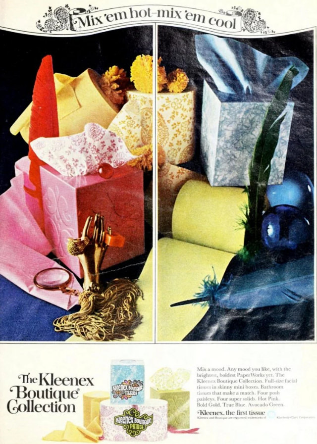 #15 The Lost era of Colored Toilet Papers from the 1950s to 1970s #15 Vintage Ads