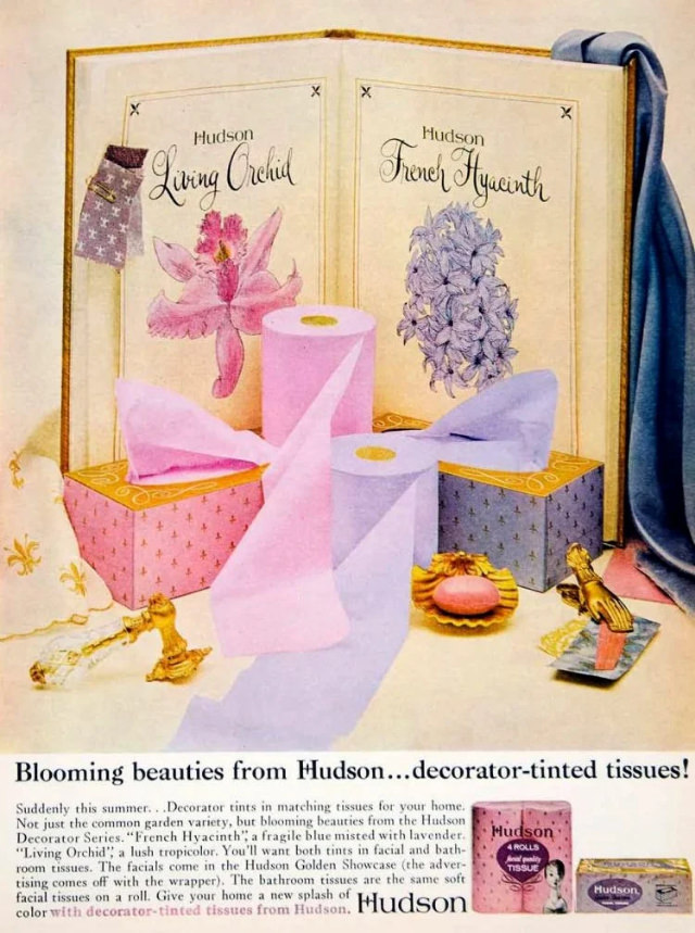 #16 The Lost era of Colored Toilet Papers from the 1950s to 1970s #16 Vintage Ads