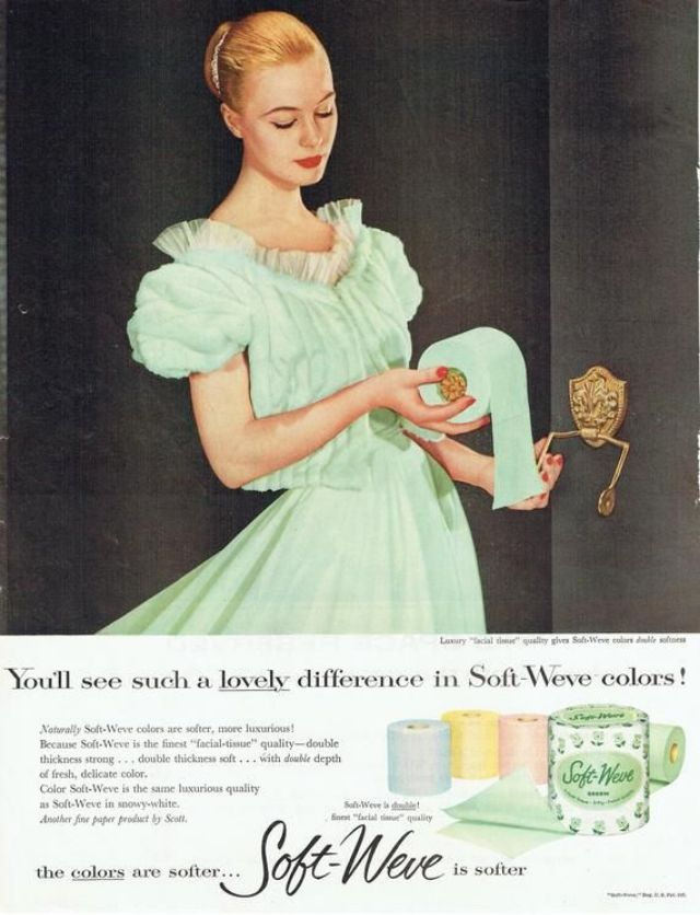 #3 The Lost era of Colored Toilet Papers from the 1950s to 1970s #3 Vintage Ads