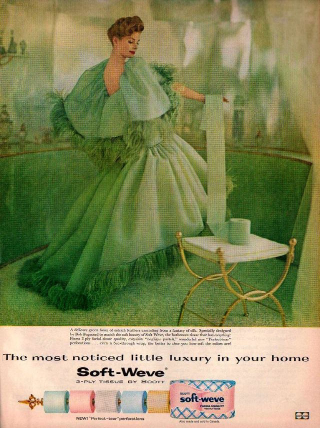 #8  The Lost era of Colored Toilet Papers from the 1950s to 1970s #8 Vintage Ads