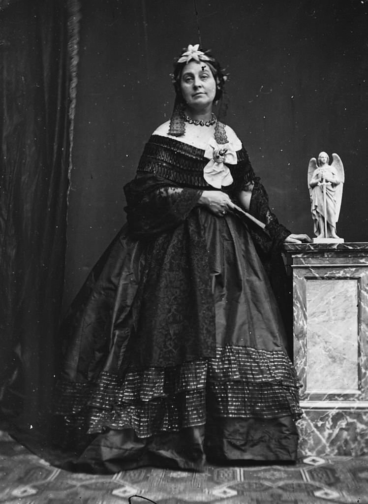 #19 English poetess Caroline Stirling Maxwell (1808 – 1877), 1860