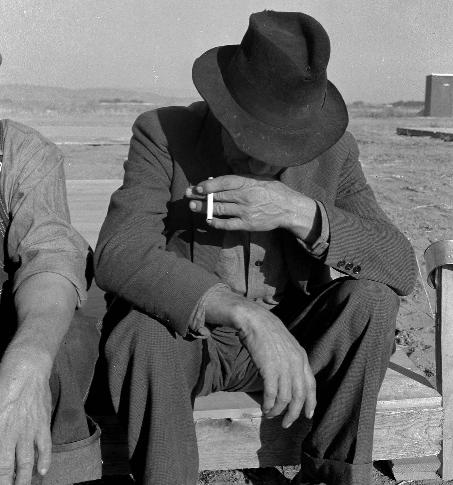 #93 A Nebraska farmer, now migrant farm worker in the West. Merrill, Klamath County, 1938