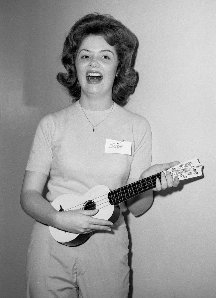 #10 Judy, at Fresno State College, 1963. This gal was a redhead with an outgoing personality.