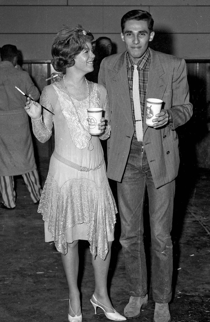 #54 Costume party, Joe and date, 1963