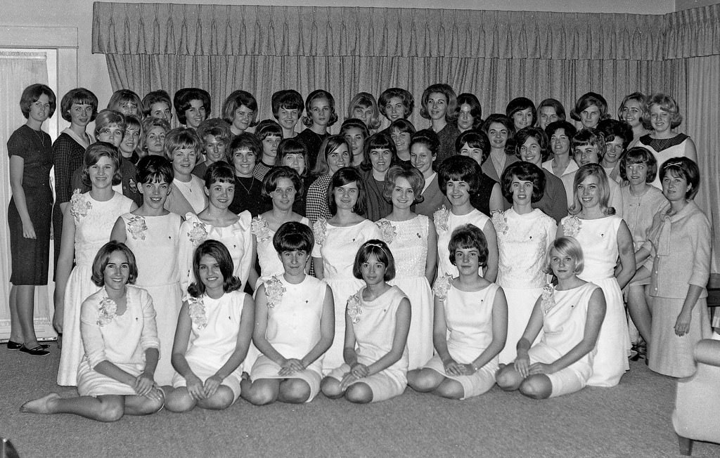 #85 Kappa Alpha Theta Sorority, Fresno State College, 1965