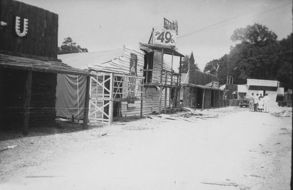 #49 June Linquist shaves Marvin Brisco, 1953