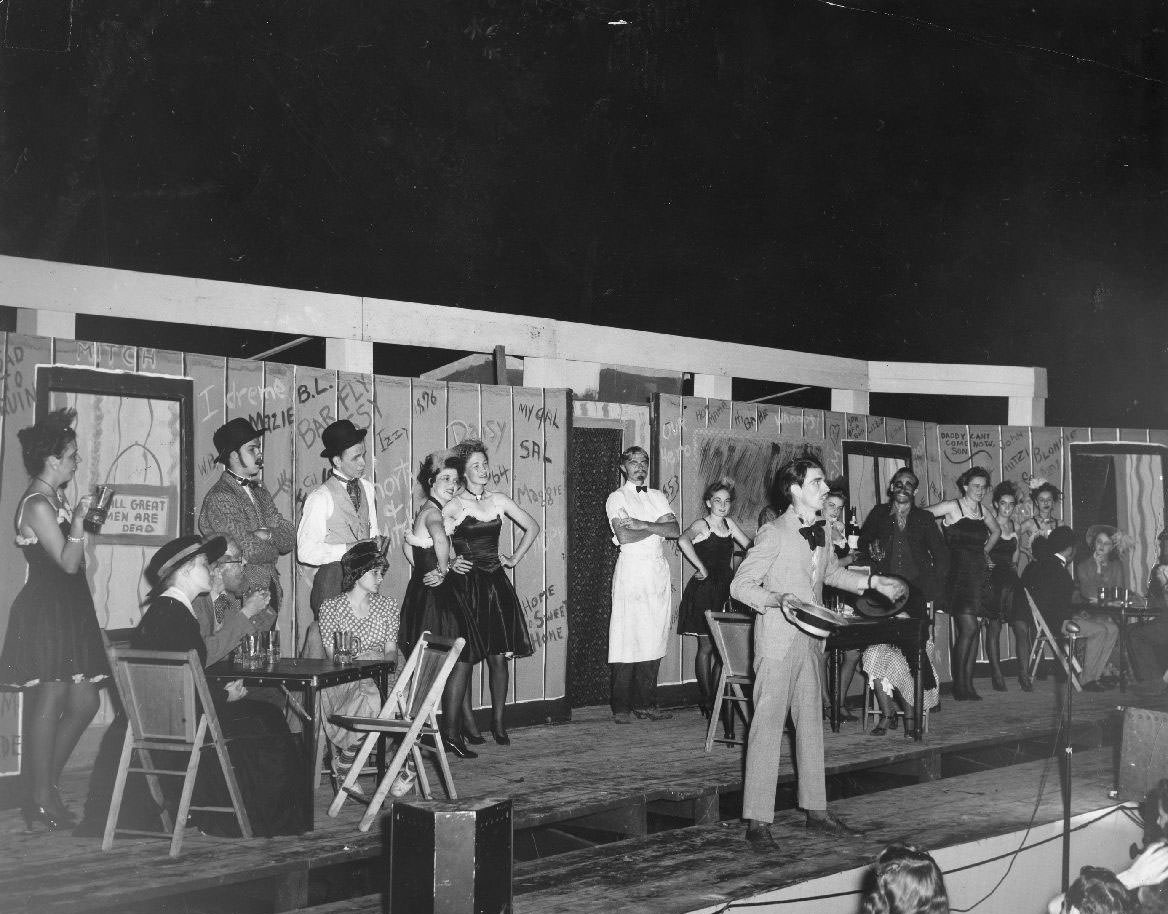 #2 Students perform on stage, 1950s