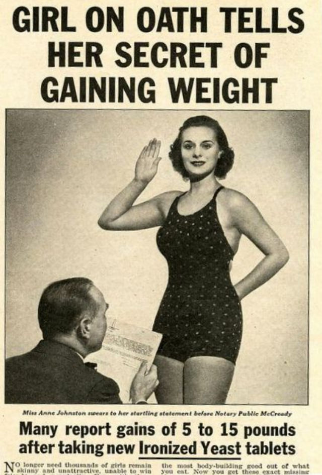 #8  Don’t be Skinny: Use Ironized Yeast, the Quick Way to Gain Weight, So You’ll Look Better in a Bathing Suit! #8